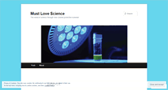 Desktop Screenshot of mustlovescience.com